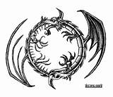 Ouroboros Drawing sketch template