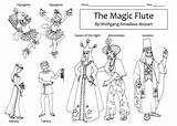 Mozart Flute sketch template