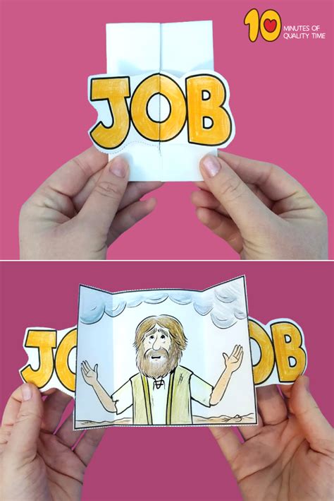 job bible story craft  minutes  quality time