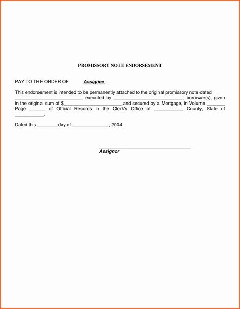 simple promissory note template addictionary