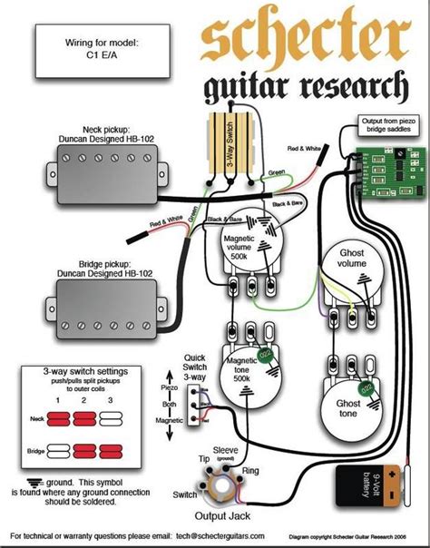 ea wiring diagram schecter guitars guitar diy schecter