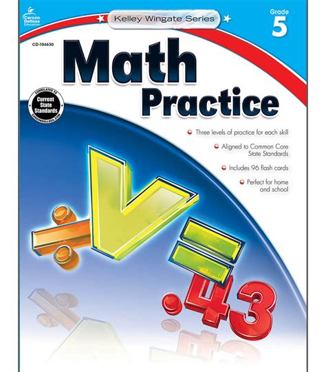 math practice workbook grade  carson dellosa publishing