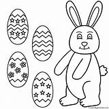 Easter Coloring Bunny Bigactivities Eggs Bunnies Pages 2009 Eggs2 sketch template