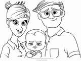 Parents Coloring Pages Getcolorings Boss Baby Color sketch template
