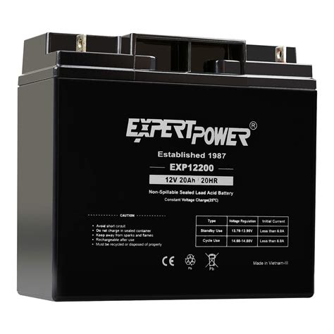 expertpower  volt  ah exp rechargeable sla battery buy