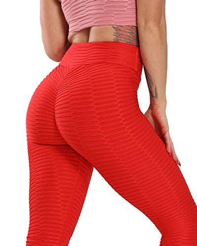 cross1946 sexy women s textured booty yoga pants high waist ruched