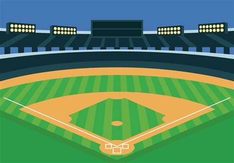 baseball park vector illustration  vector art  vecteezy