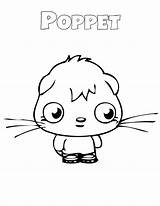 Moshi Colouring Poppit sketch template