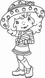 Strawberry Shortcake Coloring Pages Vintage Drawing Friends Clipart Printable Colorir Para Girl Drawings Moranguinho Desenhos Da Imagens Kids Sheets Doll sketch template