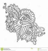 Coloring Pages Tattoo Adult Floral Doodle Frame Zentangle Ornamental Artistic Drawn Hand Patterned Ethnic Style Shirt Dreamstime Book Stock Vector sketch template