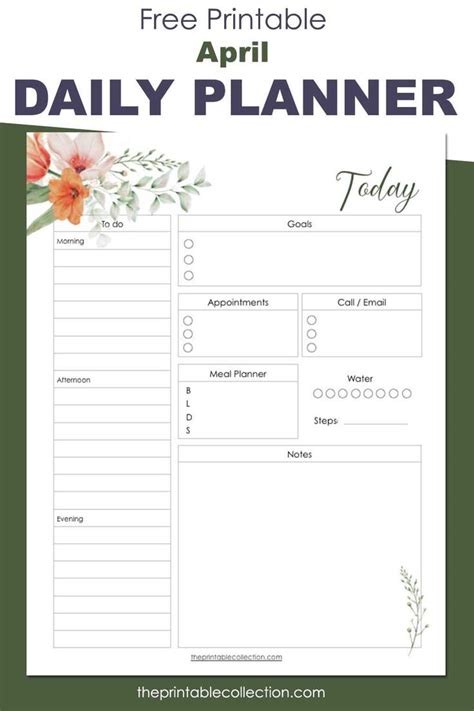 printable daily planner   daily planner printables