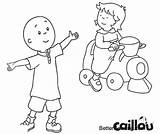Caillou Rosie sketch template