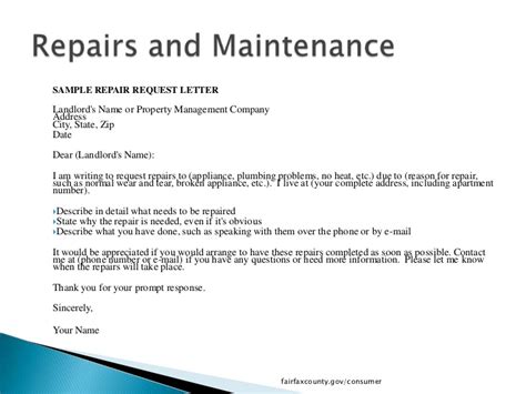 sample letter  tenant  damages template business