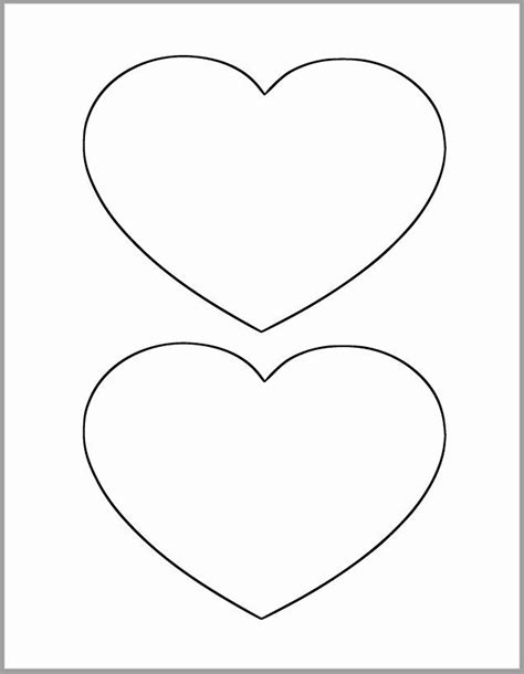 heart template unique   heart printable template heart