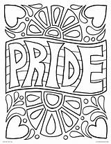 Pride Coloring Pages Printable Flag Adults Month Rainbow Color Colouring Sheets Heart Adult Happy Kids Print Funky Retro Getcolorings Teenagers sketch template