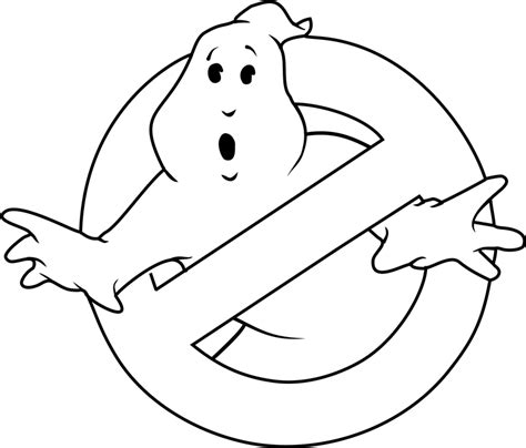 logo  ghostbusters coloring page  printable coloring pages  kids