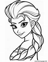 Coloring Elsa Frozen Disney Pages Printable sketch template