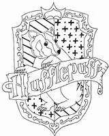 Hufflepuff Coloring Crest Hogwarts Potter Harry Slytherin Pages Ravenclaw Drawings House Colouring Colors Drawing Deviantart Sketch Logo Book Coloriage Template sketch template