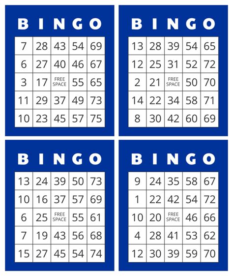 printable bingo numbers   printable jd