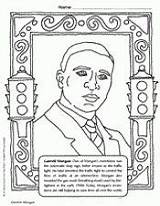 Coloring Morgan Garrett African American History Month Inventors Pages Printable Book Inventor Teachervision Americans Kids Color Printables Grade Famous Activities sketch template
