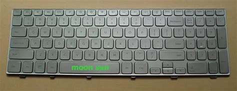 laptop keyboard  backlit  silver  dell inspiron