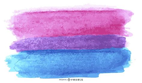 bisexual pride flag watercolor vector download
