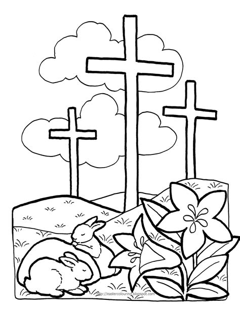 easter coloring pages religious