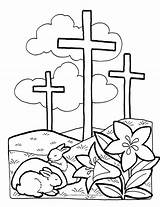 Easter Pages Coloring Religious sketch template