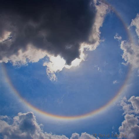 circular rainbow square cropped photograph  david coblitz