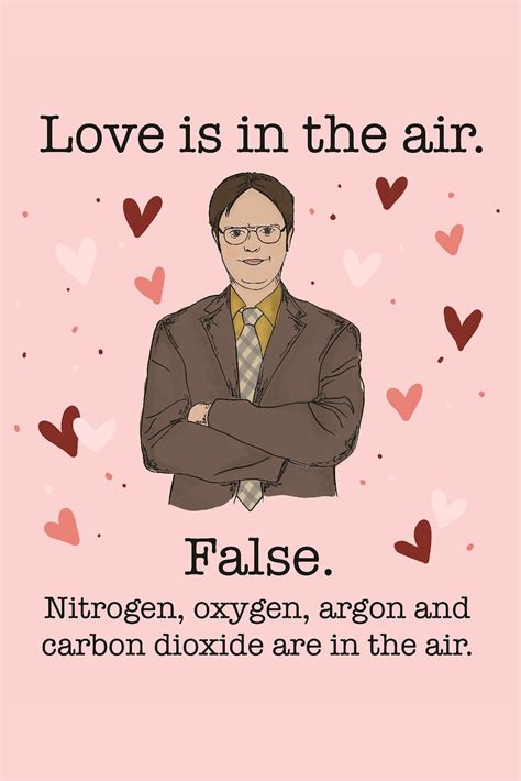 The Office Valentine S Day Card Dwight Schrute Etsy