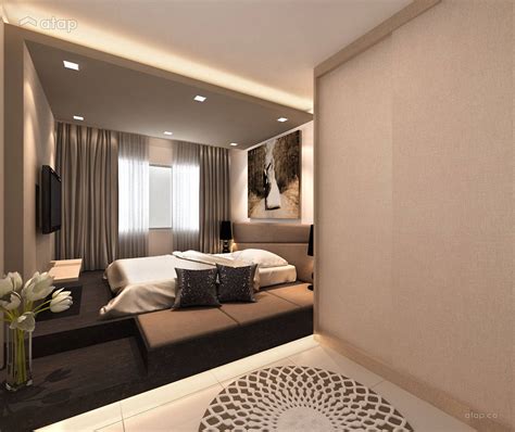 asian contemporary bedroom condominium design ideas  malaysia atapco
