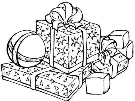 presents coloring page coloring home