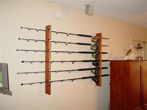 fishing rod wall rack plans iola devall