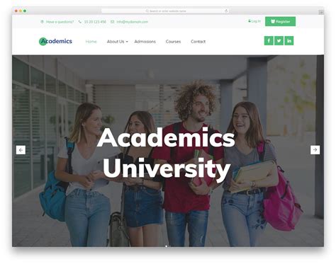 academics  academic website template  colorlib