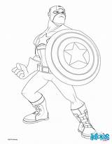 Captain America Coloring Color Pages Print Online Super Heroes Hellokids sketch template