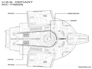 uss defiant blueprintboxcom  plans  blueprints  cars trailers ships airplanes