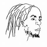 Rapper Drawing Future Rappers Getdrawings Thug Young sketch template