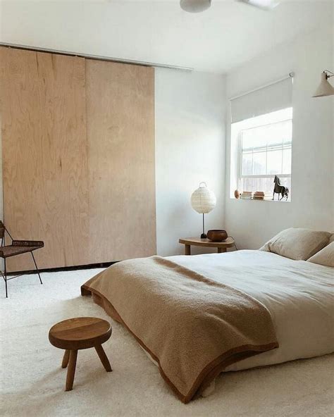 simple  cozy japandi bedroom innenarchitektur innenarchitektur