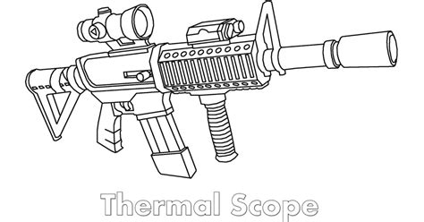 fortnite guns coloring pages