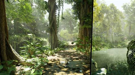 insanely realistic jungle biome unreal engine  rtx  youtube
