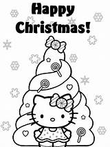 Kitty Hello Coloring Pages Christmas Birthday Happy Tree Printable Rahab Print Color Kids Az Getcolorings Adults Popular Prints Getdrawings Coloringhome sketch template