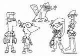 Ferb Phineas Coloring Pages Printable Print Color Kids Finis Characters Related Posts Cartoon Buford Getcolorings Popular sketch template