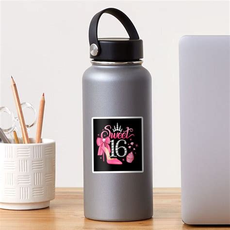 16th Birthday Sweet 16 Girls Sticker For Sale By Iclipart Redbubble