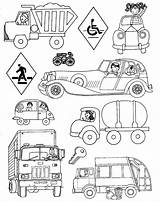 Coloring Land Pages Transportation Kindergarten Kids Preschool Vehicles Colouring Printable Transportations Tag sketch template
