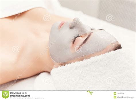 face mask spa beauty treatment skincare stock photo image