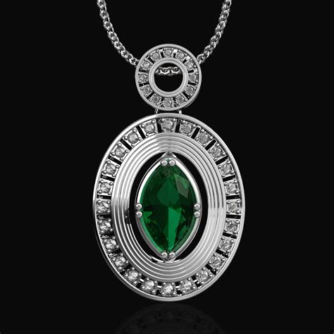 oval set gems custom jewelry  jewelrythis