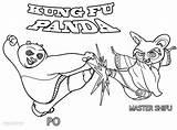 Panda Fu Kung Coloring Pages Kids Print Shifu Color Printable Getdrawings Cool2bkids sketch template