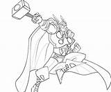 Thor Bestcoloringpagesforkids sketch template