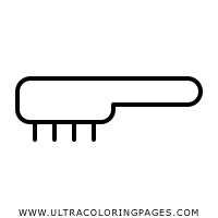 hair brush coloring page ultra coloring pages
