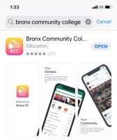 bcc mobile app instructions bronx community college